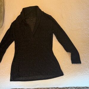 White House Black Market Shimmering V-Neck Sweater